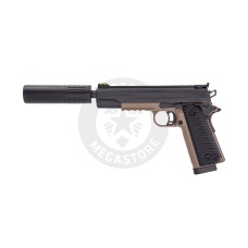 Vorsk Airsoft VX-14 GBB Pistol - Two Tone Black & FDE