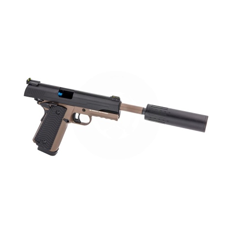 Vorsk Airsoft VX-14 GBB Pistol - Two Tone Black & FDE