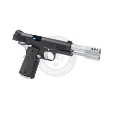 Vorsk Airsoft VX-9 Agency Gas Blowback Pistol - Black & Chrome