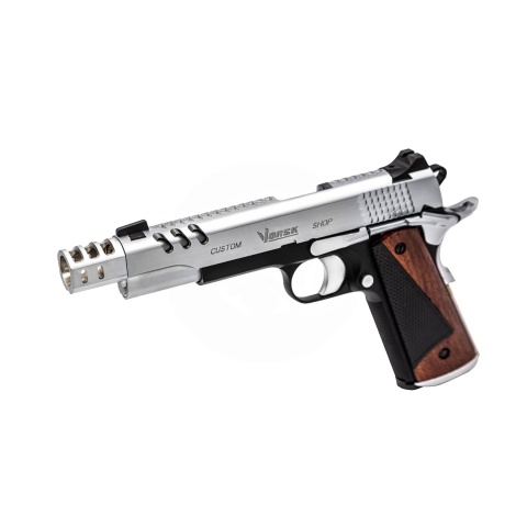 Vorsk Airsoft CS Defender Pro MEU Gas Blowback Pistol - Black & Silver
