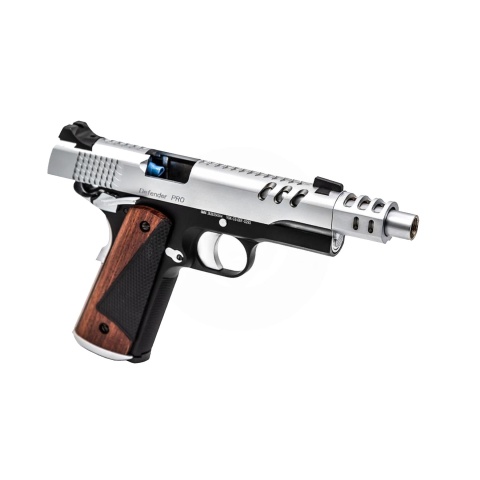 Vorsk Airsoft CS Defender Pro MEU Gas Blowback Pistol - Black & Silver