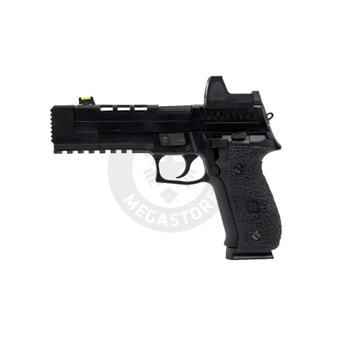 Vorsk Airsoft VP26X Gas Blowback Pistol + Micro Red Dot - Black