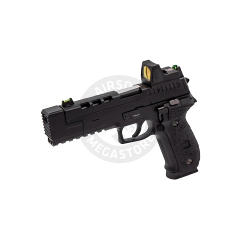 Vorsk Airsoft VP26X Gas Blowback Pistol + Micro Red Dot - Black