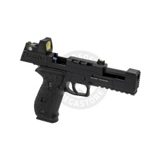 Vorsk Airsoft VP26X Gas Blowback Pistol + Micro Red Dot - Black