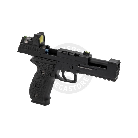 Vorsk Airsoft VP26X Gas Blowback Pistol + Micro Red Dot - Black