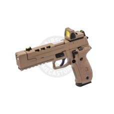 Vorsk Airsoft VP26X Gas Blowback Pistol + Micro Red Dot - Tan