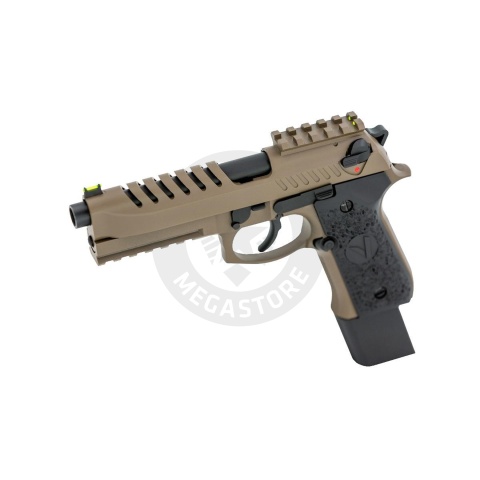 Vorsk Airsoft Tactical VM9 Gas Blowback Pistol - Dark Earth