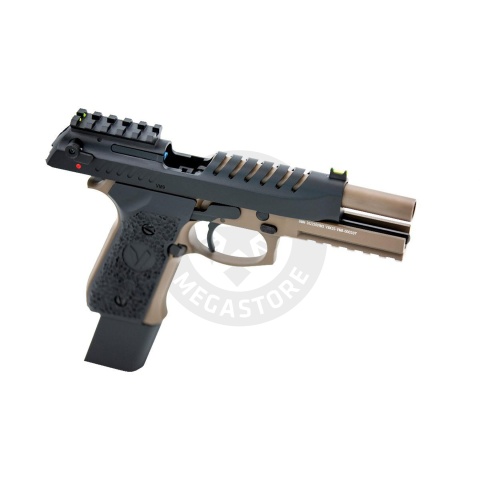 Vorsk Airsoft Tactical VM9 Gas Blowback Pistol - Black/Dark Earth
