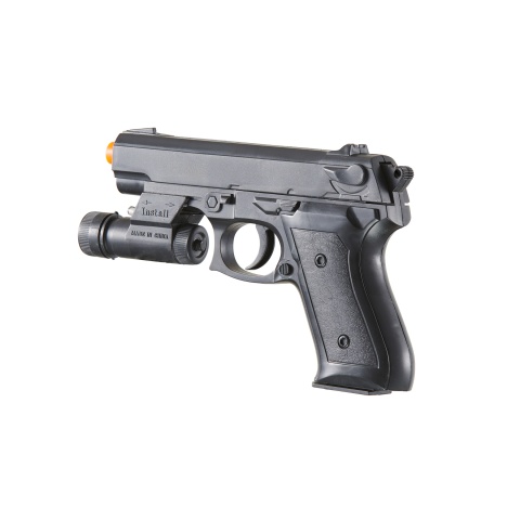 UK Arms VP99A Spring Powered Airsoft Pistol w/ Laser & Light (Color: Black)