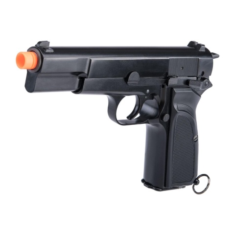 WE Tech Hi-Power Browning MK3 Gas Blowback Airsoft Pistol (Color: Black)