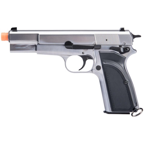 WE Tech Hi-Power Browning MK3 Gas Blowback Airsoft Pistol (Color: Silver)