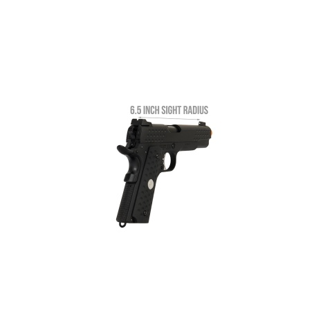 Armory Full Metal Knighthawk 1911 Gas Blowback Airsoft Pistol - BLACK