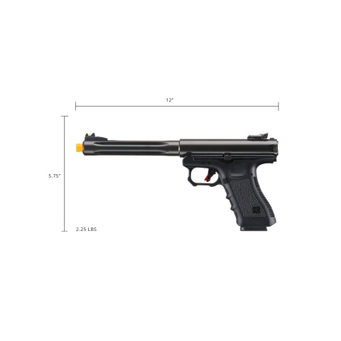 WE-Tech Galaxy Select Fire Premium L Gas Blowback Pistol (Color: Black)