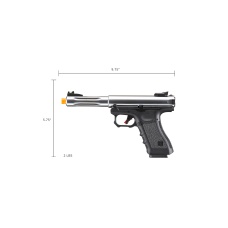 WE-Tech Galaxy Select Fire Premium S Gas Blowback Pistol (Color: Silver)