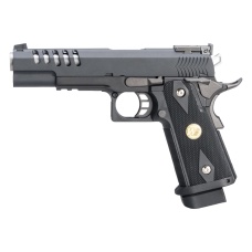 WE Tech Hi-Capa 5.1 Hyper Speed Airsoft Full Auto Gas Blowback Pistol w/ Threaded Barrel