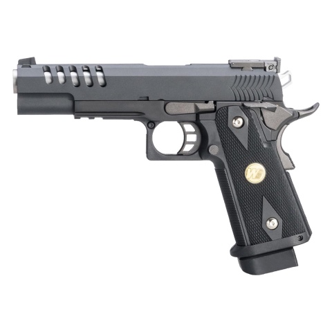 WE Tech Hi-Capa 5.1 Hyper Speed Airsoft Full Auto Gas Blowback Pistol w/ Threaded Barrel