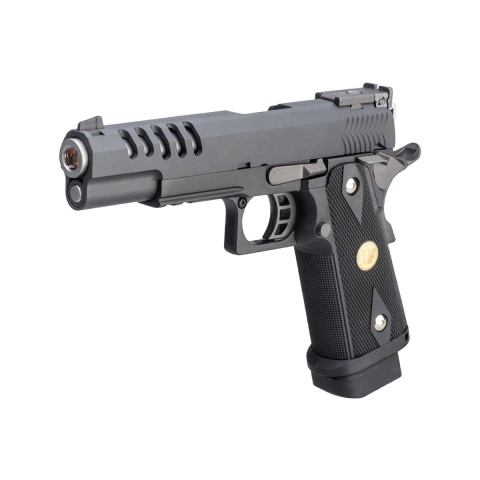 WE Tech Hi-Capa 5.1 Hyper Speed Airsoft Full Auto Gas Blowback Pistol w/ Threaded Barrel