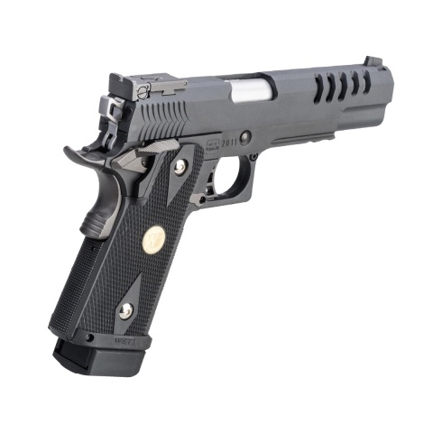 WE Tech Hi-Capa 5.1 Hyper Speed Airsoft Full Auto Gas Blowback Pistol w/ Threaded Barrel