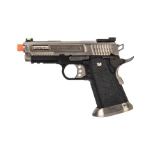 WE-Tech Hi-Capa 3.8 Brontosaurus Full Auto Gas Blowback Pistol (Silver)