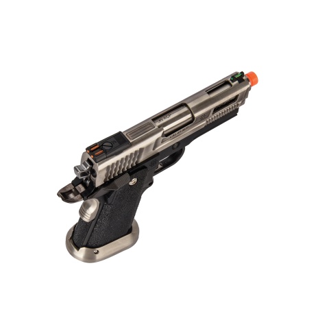 WE-Tech Hi-Capa 3.8 Brontosaurus Full Auto Gas Blowback Pistol (Silver)