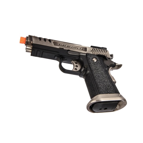 WE-Tech Hi-Capa 3.8 Deinonychus Full Auto Gas Blowback Pistol (Silver)