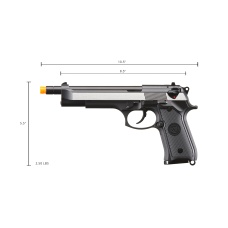 WE-Tech M92 Gas Blowback Airsoft Pistol (Color: 2-Tone)