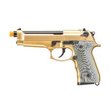 WE-Tech New System M92 Eagle Full Auto Airsoft Gas Blowback Pistol (Color: Gold)