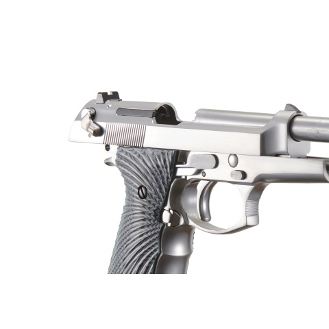 WE-Tech New System M92 Eagle Full Auto Airsoft Gas Blowback Pistol (Color: Silver)