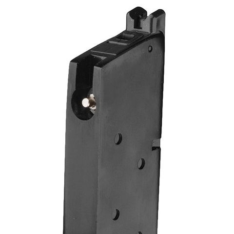 WE M1911 MEU Single Stack 15rd Airsoft Gas Blowback Magazine - BLACK