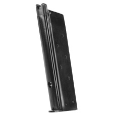WE M1911 MEU Single Stack 15rd Airsoft Gas Blowback Magazine - BLACK