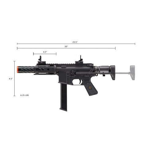 WE-Tech R5C PCC Honey Badger Gas Blowback Rifle (Color: Black)