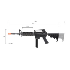 WE-Tech M4 RIS PCC Gas Blowback Airsoft Rifle (Color: Black)