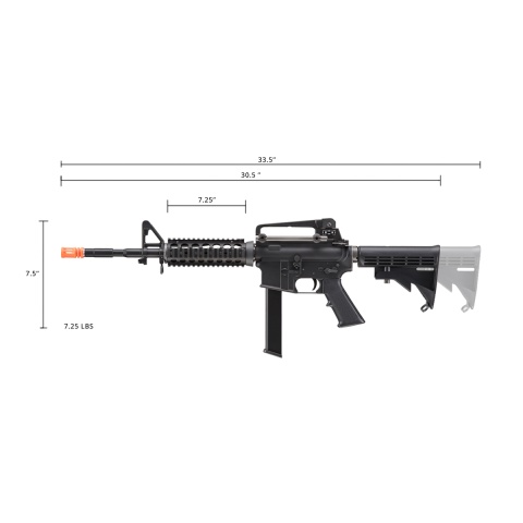 WE-Tech M4 RIS PCC Gas Blowback Airsoft Rifle (Color: Black)