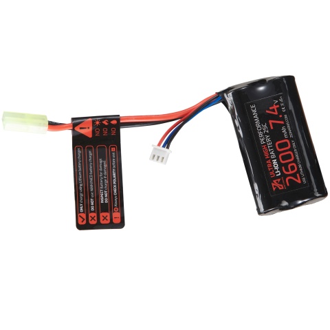 Zion Arms 7.4v 2600mAh Lithium-Ion Brick Battery (Tamiya Connector)