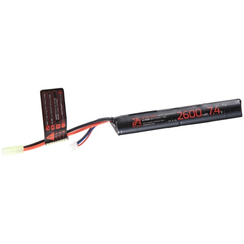 Zion Arms 7.4v 2600mAh Lithium-Ion Stick Battery (Tamiya Connector)