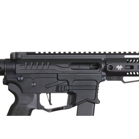 Zion Arms R&D Precision Licensed PW9 Mod 1 Airsoft Rifle with Delta Stock (Color: Black)