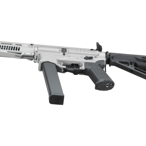Zion Arms R&D Precision Licensed PW9 Mod 1 Airsoft Rifle with Delta Stock (Color: Grey)