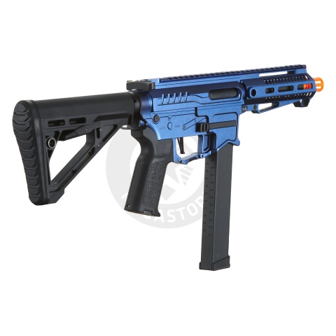 Zion Arms R&D Precision Licensed PW9 Mod 1 Airsoft Rifle with Delta Stock (Cerakote Color: Cobalt Blue)