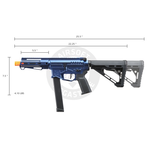 Zion Arms R&D Precision Licensed PW9 Mod 1 Airsoft Rifle with Delta Stock (Cerakote Color: Cobalt Blue)