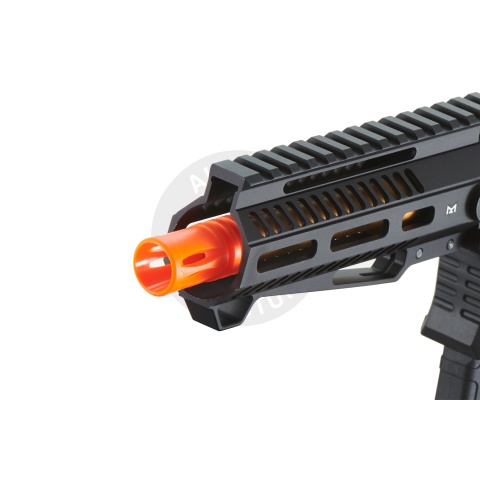 Zion Arms R15 Mod 1 Short Barrel Airsoft Rifle with Delta Stock (Color: Black & Gold)