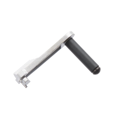 Lancer Tactical Steel Slide Stop for Hi-Capa & 1911 Airsoft Gas Blowback Pistons (Color: Silver)