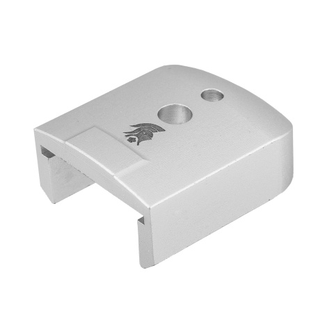 Lancer Tactical Magazine Baseplate for Hi-Capa Series Airsoft GBB Pistol Magazines - SILVER
