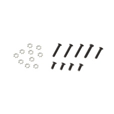 Lancer Tactical Steel Screw Set for TM Spec Version 2 Gearboxes (Color: Black)