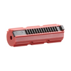 Lancer Tactical 14 Teeth Reinforced Polycarbonate Full Stroke Piston with Steel Teeth (Color: Red)