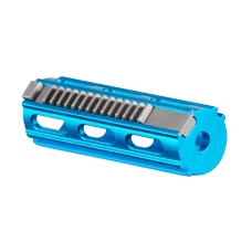 Lancer Tactical 14 Teeth Reinforced Aluminum Piston with Steel Teeth (Color: Blue)