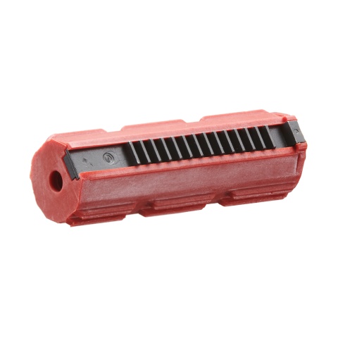 Lancer Tactical 14 Teeth Reinforced Polycarbonate Full Stroke Piston with Steel Teeth (Color: Red)