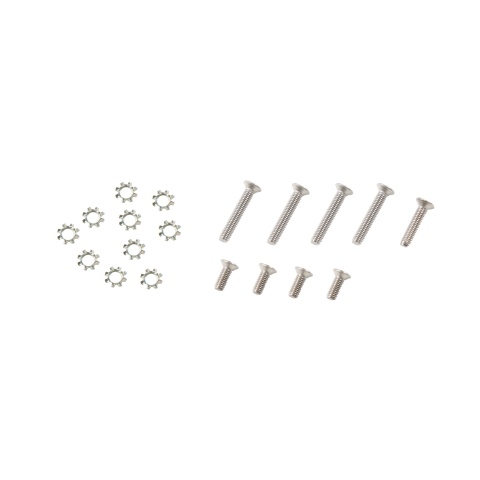 Lancer Tactical Steel Screw Set for TM Spec Version 2 Gearboxes (Color: Silver)