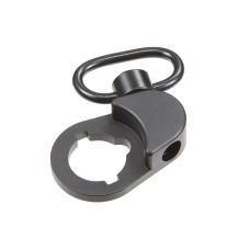 Lancer Tactical Receiver Sling Adapter Plate with Swivel Sling Hoop (Color: Black)