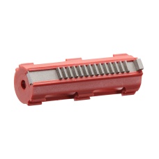 Lancer Tactical 14 Teeth Reinforced Polycarbonate Full Stroke Piston with CNC Steel Teeth (Color: Red)
