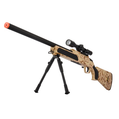 ZM51C MK51 Spring Bolt Action Airsoft Rifle w/ Scope (Desert Digital)